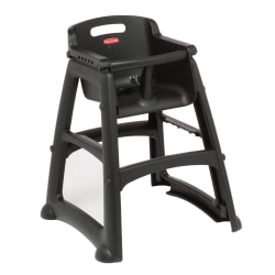 Rubbermaid FG780608BLA 29 3/4" Stackable Plastic High Chair w/ Waist Str... Replacement Image