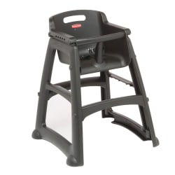 Rubbermaid FG781408BLA 29 3/4" Stackable Plastic High Chair w/ Waist Str... Replacement Image