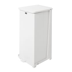 Rubbermaid FGST24EPLWH 13 gal Square Plastic Step Trash Can, 15"L x 15&q... Replacement Image