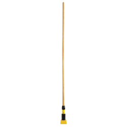 Rubbermaid FGH216000000 60" Gripper Wet Mop Handle - Wood/Yellow Replacement Image