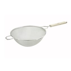 Winco MST-10S 10 1/2" Medium Mesh Single Strainer - Nickel Replacement Image