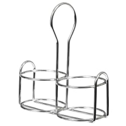 American Metalcraft MCADDY 2 Compartment Oval Condiment Caddy - Stainless Ste... Replacement Image