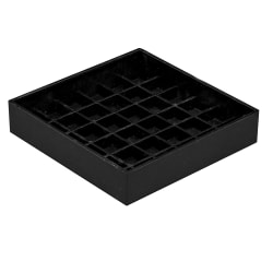 Cal-Mil 681-4-13 Standard Drip Tray, Square, 4" X 4 in, Black Replacement Image