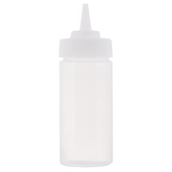 Tablecraft 10853C 8 oz WideMouth Squeeze Dispenser w/ Standard Tip, Natural Replacement Image