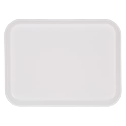 Carlisle Fiberglass Cafeteria Tray - 13 3/4"L x 10 3/5" W, Bone Whi... Replacement Image
