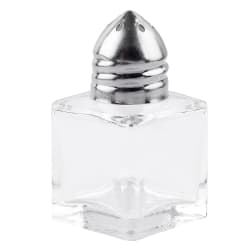 Tablecraft 30S&P 1/2 oz Salt/Pepper Shaker - Glass, 2 1/8"H Replacement Image