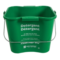 San Jamar KPP196GN 6 qt Kleen-Pail® Pro™ - Plastic, Green Replacement Image