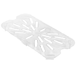 Cambro 40CWD135 Camwear Drain Shelf - 1/4 Size, Clear Replacement Image
