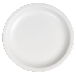 Cambro 55CWNR148 5 1/2" Round Plastic Plate, White Replacement Image
