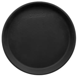 Cambro 900CT110 9" Round Camtread Serving Tray - Fiberglass, Black Satin Replacement Image