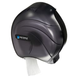 San Jamar R2090TBK 9" Single Jumbo Toilet Tissue Dispenser, Translucent... Replacement Image