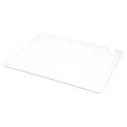 San Jamar CB182412WH Cut-N-Carry Cutting Board, 18 x 24 x 1/2 in, NSF, White Replacement Image