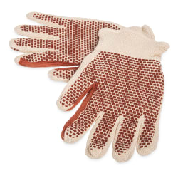 San Jamar ML5000 6 4/5" High Heat Glove - Cotton, Tan Replacement Image