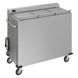 Dinex DXPSBH3P 50 1/4" Mobile Heated Plate Dispenser w/ 3 Columns - Stai... Replacement Image