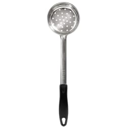 Winco FPP-6 6 oz Food Portioner, One-Piece, Perforated, Black Replacement Image