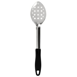 Winco BHPP-13 13" Perforated Basting Spoon w/ Stop Hook & Black Plas... Replacement Image