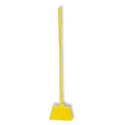 Carlisle 56"L Duo-Sweep® Lobby Broom w/ Yellow Angled Bristles & Blu... Replacement Image