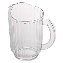 Cambro PE600CW135 60 oz Plastic Pitcher w/ Thumb Grip, Clear Replacement Image