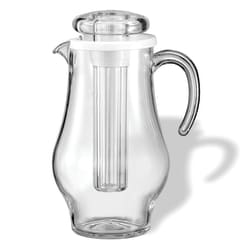 Service Ideas 81 1/10 oz Plastic Pitcher w/ Ice Tube, Clear (SWP24BS) Replacement Image