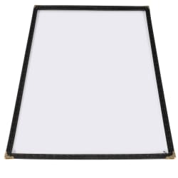 Winco PMC-14K Single Menu Cover, 8 1/2 x 14", Black Replacement Image