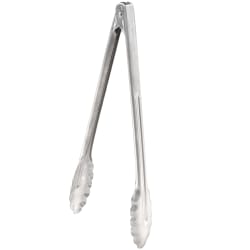 Winco UT-12HT 12"L Stainless Utility Tongs Replacement Image