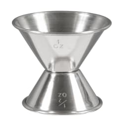 Winco J-1 Double Jigger - 1/2 & 1 oz, Stainless Replacement Image