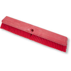 Carlisle 18" Push Broom Head w/ Fine/Medium Bristles, Red (41890EC05) Replacement Image