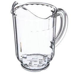 Carlisle 60 oz Plastic Pitcher w/ Thumb Grip, Clear (554707) Replacement Image