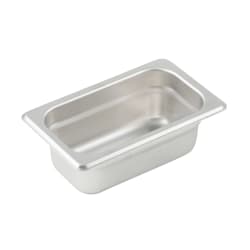 Winco SPJP-902 Ninth Size Steam Pan, Stainless Replacement Image
