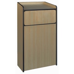 Winco WR-35 35 gal Indoor Decorative Trash Can - Wood, Natural Replacement Image
