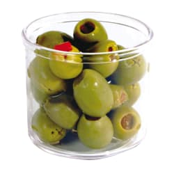 Winco CJ-7P Round 7 oz Condiment Jar - Clear Replacement Image