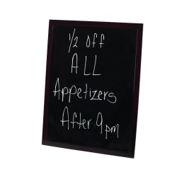Winco MBB-3 Marker Board Set w/ (1) Marker & (1) Eraser, Mahogany Finish Replacement Image