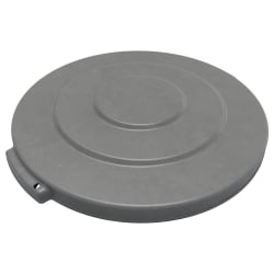 Carlisle Round Flat Trash Can Lid - Plastic, Gray (84101123) Replacement Image