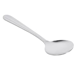 Winco 0001-04 6" Bouillon Spoon with 18/0 Stainless Grade, Dominion Patt... Replacement Image