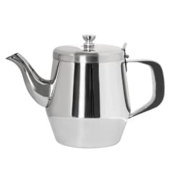 Winco JB2932 32 oz Teapot w/ Gooseneck - Stainless Steel, Mirror Finish Replacement Image