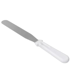 Tablecraft 4208 8" Decorating & Icing Spatula w/ White ABS Handle, S... Replacement Image
