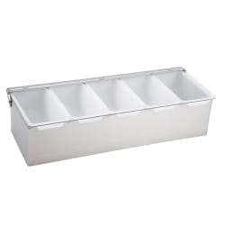 Winco CDP-5 Stainless Condiment Dispenser w/ (5) Compartments Replacement Image