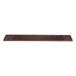 Winco BM-327B Rectangular Bar Mat - 27" x 3 1/4", Rubber, Brown Replacement Image