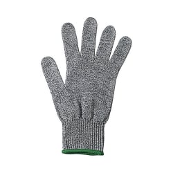 Winco GCRA-M Medium Cut Resistant Glove - Blended Material, Gray w/ Green Ban... Replacement Image