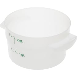 Carlisle 2 qt Round Storage Container - White (1097302) Replacement Image