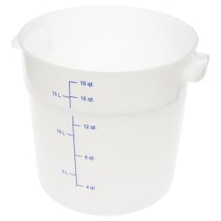 Carlisle 18 qt Round Storage Container - White (1097802) Replacement Image