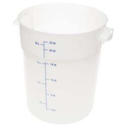 Carlisle 22 qt Round Storage Container - White (1097902) Replacement Image