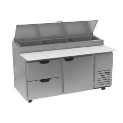 Beverage-Air DPD67HC-2 67" Hydrocarbon Series Pizza Prep Table w/ Refrig... Replacement Image