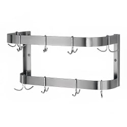 Advance Tabco SW-84 84" Wall-Mount Pot Rack w/ (18) Double Hooks, Stainl... Replacement Image