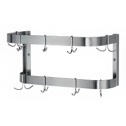 Advance Tabco SW-24 24" Wall-Mount Pot Rack w/ (12) Double Hooks, Stainl... Replacement Image