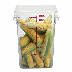Cambro 22SFSCW135 22 qt Square Food Storage Container - CamSquare®, Polycarbo... Replacement Image