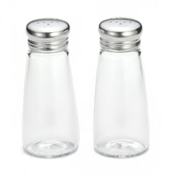 Tablecraft 132S&P-2 3 oz Salt/Pepper Shaker - Glass, 4 1/2"H Replacement Image