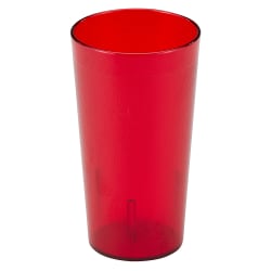 Cambro 1600P2156 16 2/5 oz Ruby Red Textured Plastic Tumbler Replacement Image