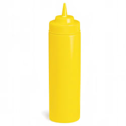 Tablecraft 11253M 12 oz Wide Mouth Squeeze Dispenser, Mustard, Standard Cone... Replacement Image