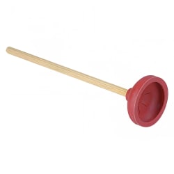 Carlisle 18" Toilet Plunger - Force Cup Suction, Wood Handle (36438600) Replacement Image